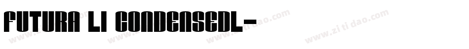 Futura LI CondensedL字体转换